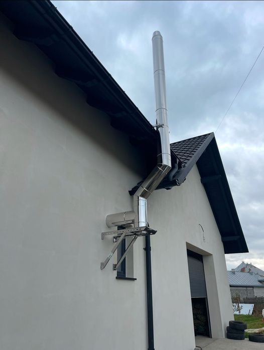 Coș de fum Horn Burlane din inox izolate!