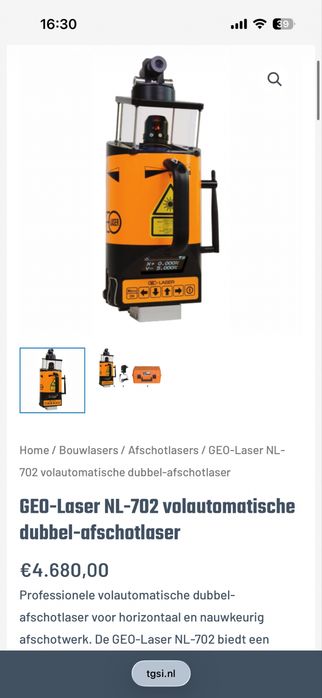 Laser profesional cu dubla panta Geo laser NL 702