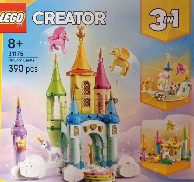LEGO Creator 3-în-1 Castel cu unicorni (31175)