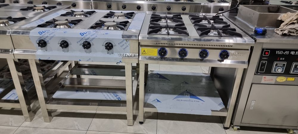 Газовая плита 6 va 4 конфорочная gaz pilita piramoy sikilat