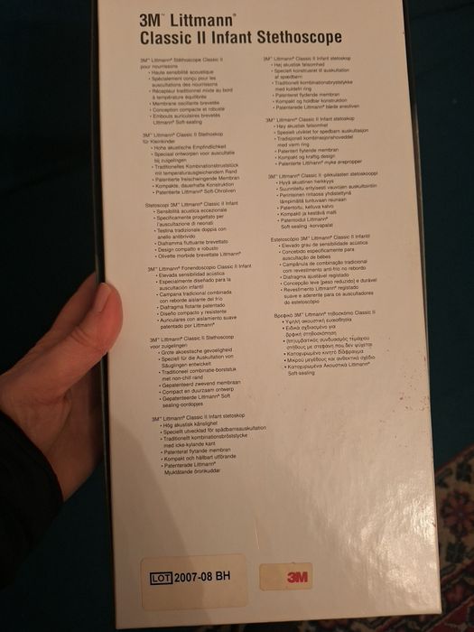 Stetoscop Infant 3M Littmann, Classic II rosu 2114R+1 gratis