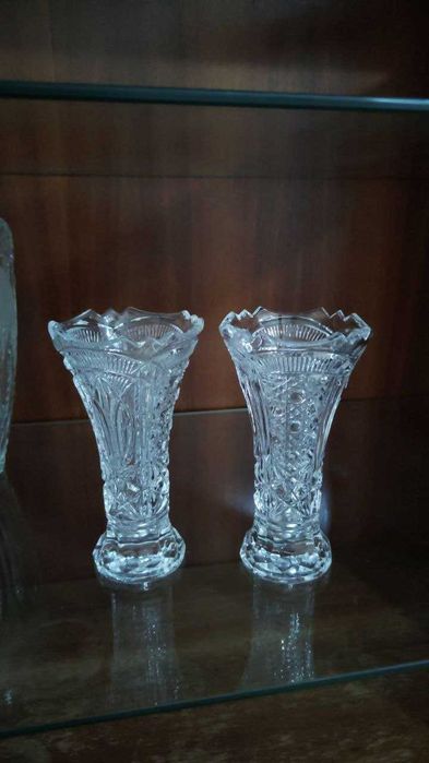 Хрустальные вазы , новые , произв-ль завод Миконд Ташкент и импорт.