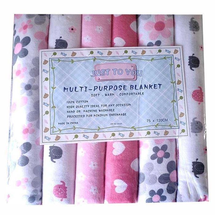 Фланелевые пеленки 76х120 см комплект 6 штук