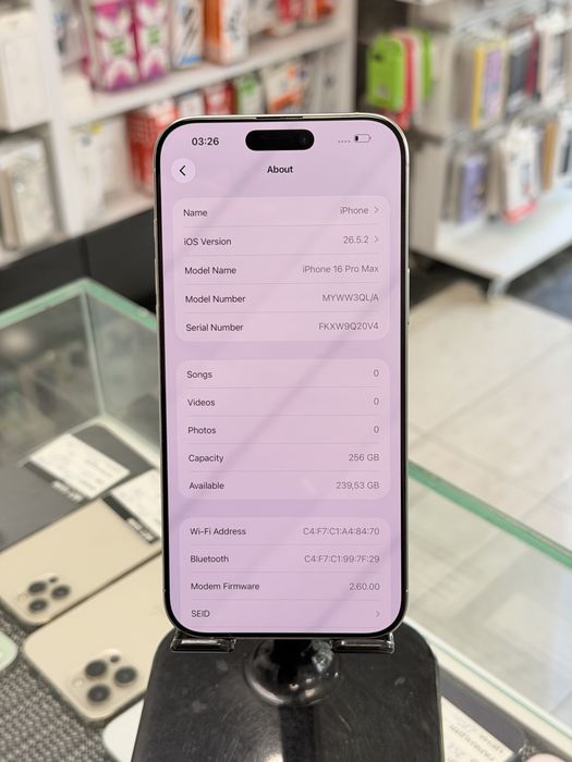Apple iPhone 16 Pro Max 256GB Silver