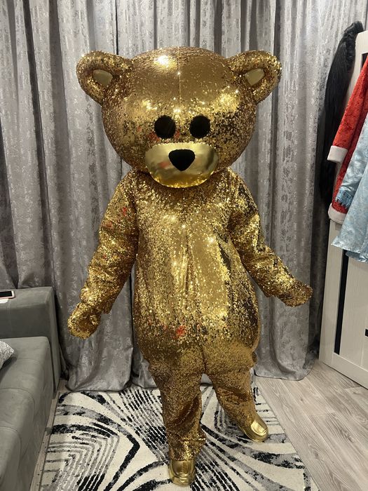 Мишка тедди золотой