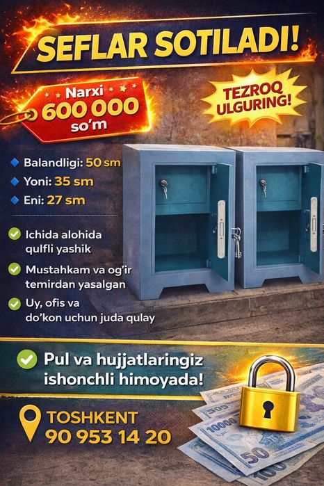 Sef pular va qimatbaho buyumlar uchun