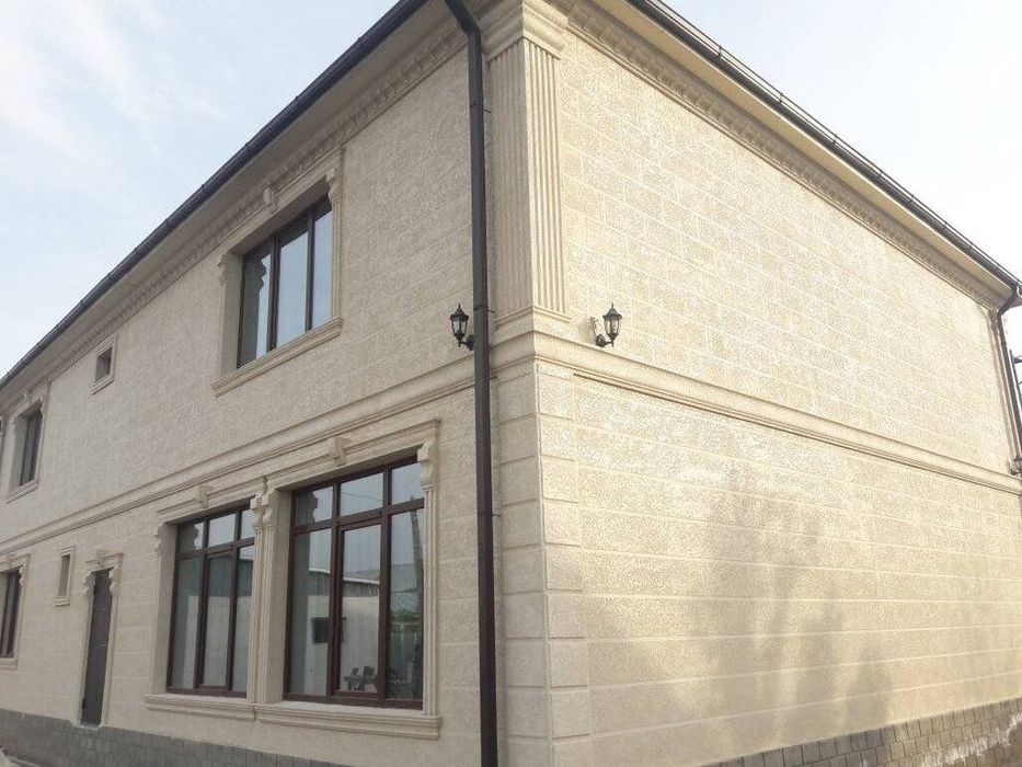 Травертин фасад ишларини кламиза