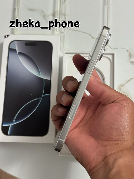  iPhone 16pro max 5G 1Tb white titanium в идеальном состоянии