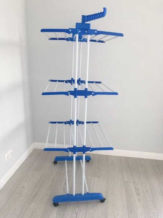 Етажна сушилня за пране 3-степенна сгъваема, мобилна сушилня за бельо