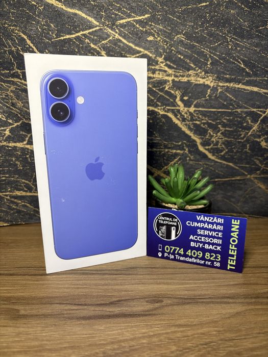 Iphone 16 Plus 128Gb/Nou/Desigilat / Garantie 2 ani Centrul de Telefoane / Rate
