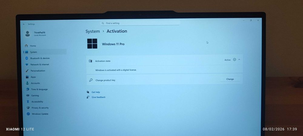 Lenovo ThinkPad E16 G4, 16'inch, ICU7, 16GB RAM 1TB SSD, черен