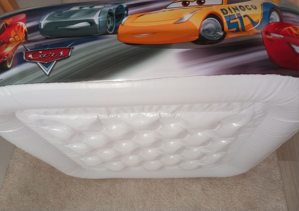 INTEX Бебешки басейн с надуваемо дъно Disney Cars, 85×85×23 см