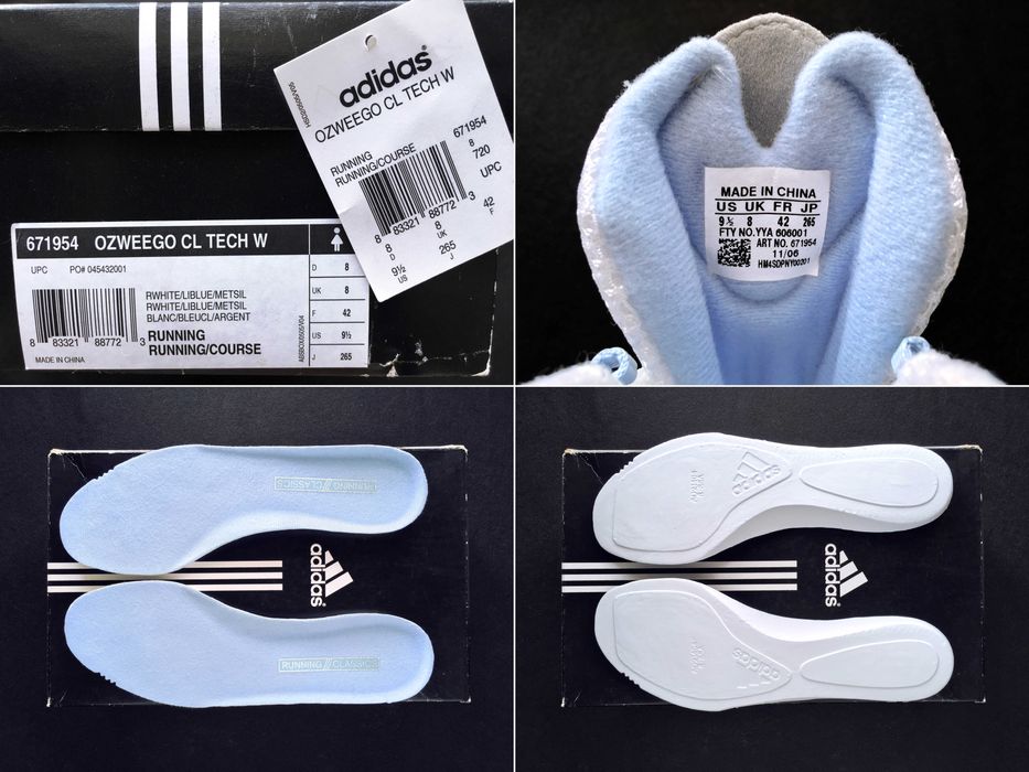 VINTAGE 2006 ADIDAS® OZWEEGO CL TECH W Runners — 9½/8½ (26.5)