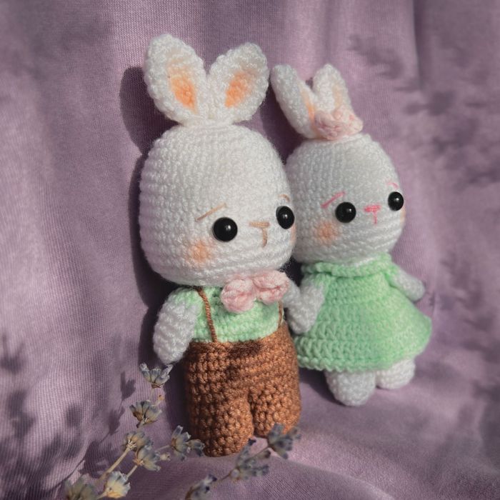 Ръчно изработени играчки амигуруми комплект за подарък или декорация