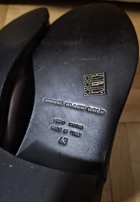 Botine Exclusiviste Diesel Black Gold, Toc 5.5 cm, Damă - 43