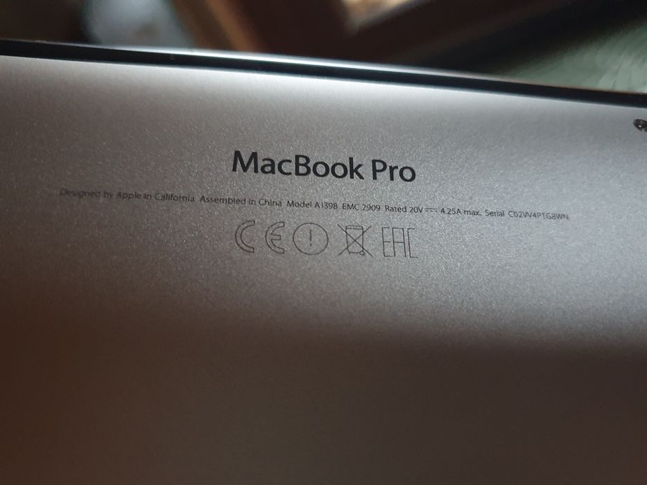 Laptop MacBook pro 2015