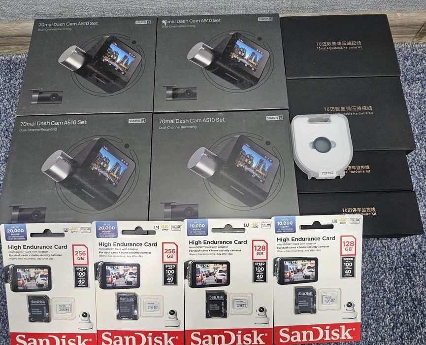 Видеорегистратор 70mai A510-1+задняя камера RC11, запечатанные