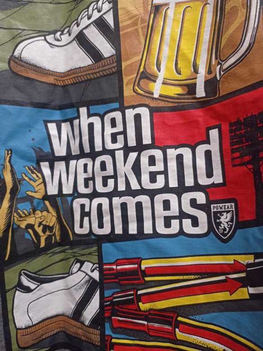 Оригинална тениска PGWear - When weekend comes
