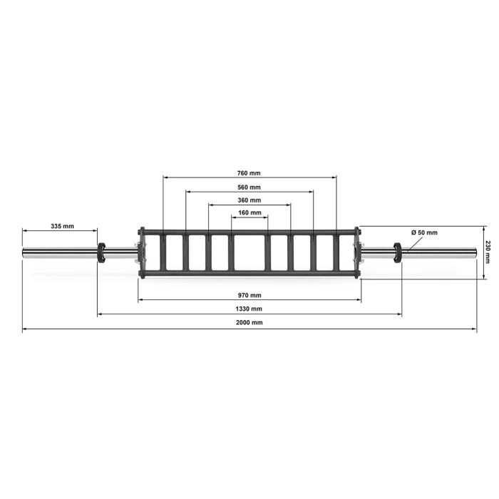 Лост с Комбиниран Хват ø50 мм - Parallel  Bar Олимпийски Лостове