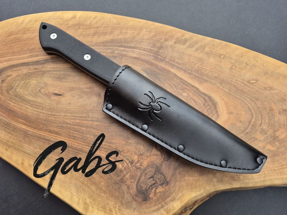 Фиксиран нож Spyderco Province FB45GP,фултанг с кожена кания