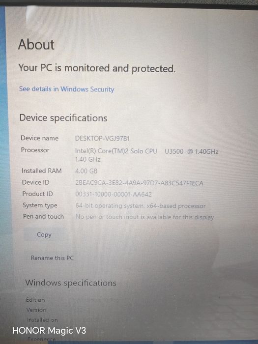 Acer Aspire 3810T  Centrino 2 Uno 1.4 Ghz