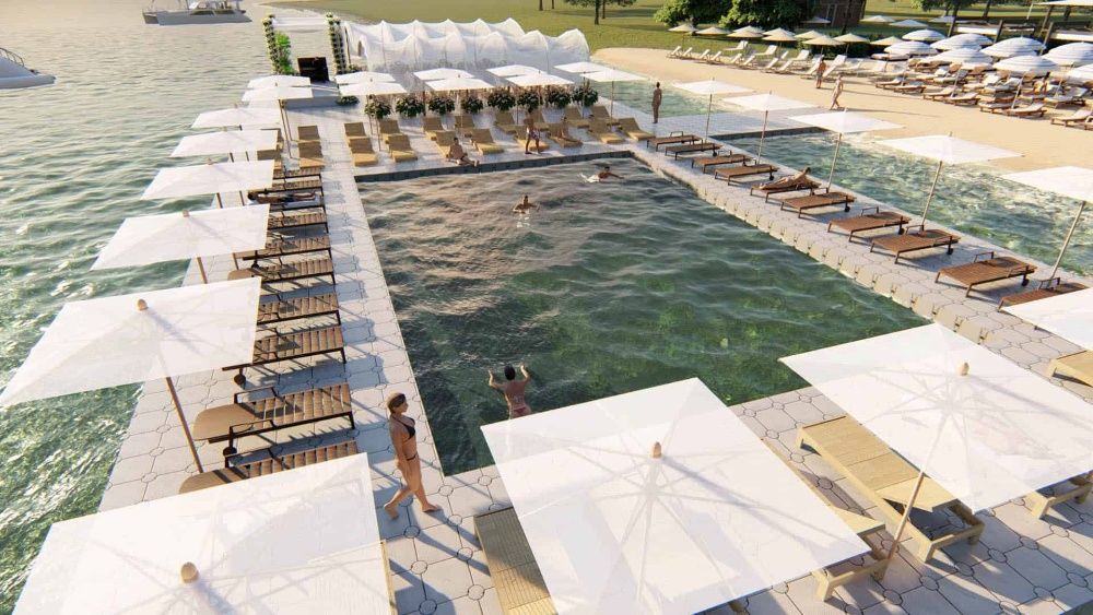 Dock modular pentru evenimente pe apa Si INHIRIERE