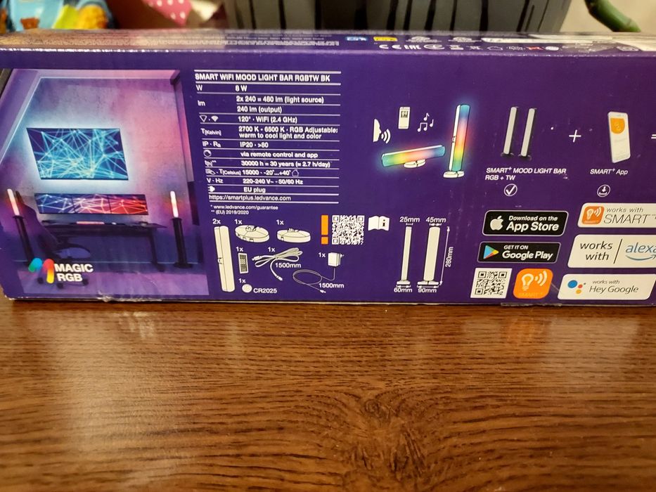Комплект 2 смарт лампи LED RGB Ledvance Mood Light Bar, Wi-Fi