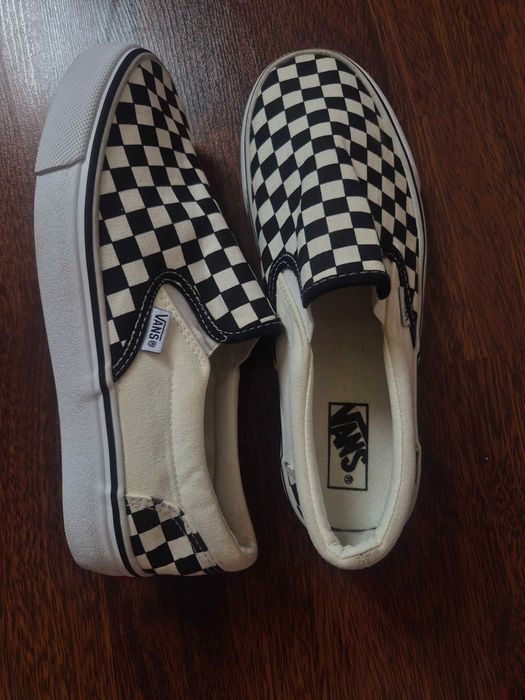ВАНС классические ШАХМАТНАЯ ДОСКА (VANS Classic Slip-On Checkerboard)