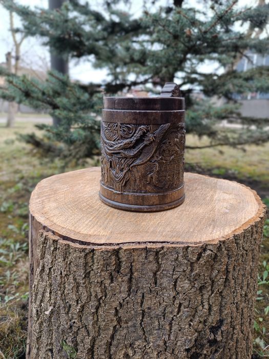 Дървена халба за бира