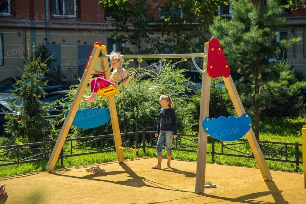 Двойные качели KSIL Детские Площадки Болалар майдончаси Воркаут