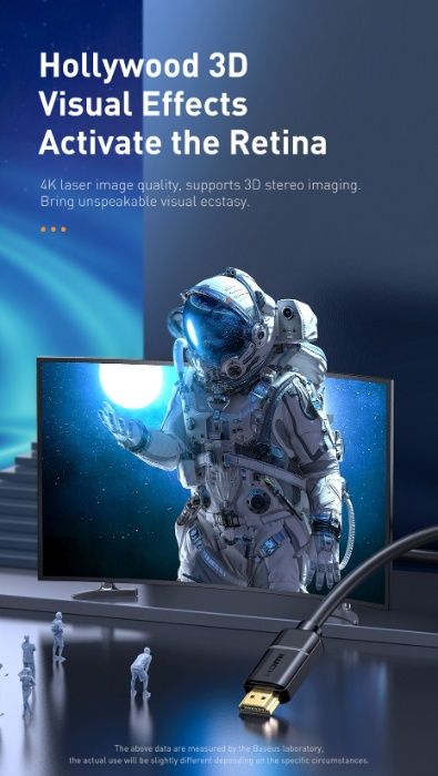 BASEUS 4K-60Hz High Definition Series HDMI to HDMI Adapter Cable