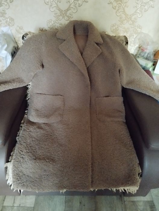 Шубка теди, длинная