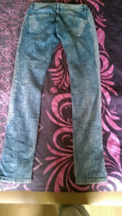 Дънков костюм с камъчета