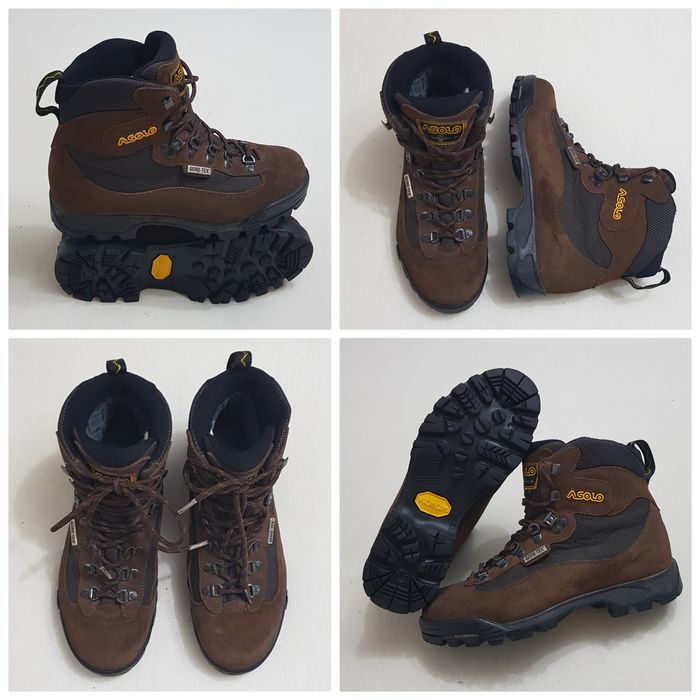 Bocanci ASOLO Gore Tex, piele naturală Nubuck Vibram, munte, vânătoare