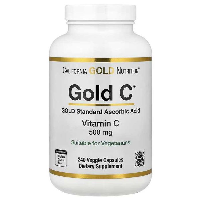 California Gold Gold C Vitamin C 500 mg 1000 mg Витамин C 1000 мг