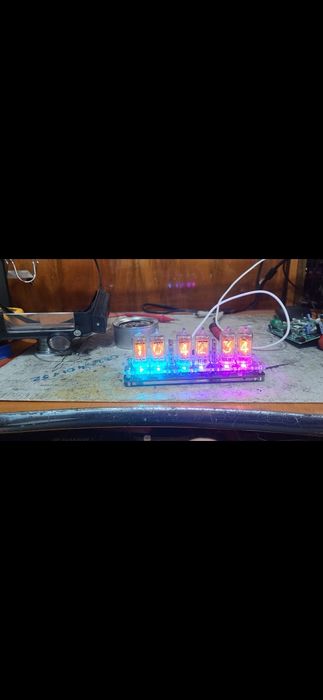 Ceas 6 digiti tub nixie(ZM nos)+telecomanda