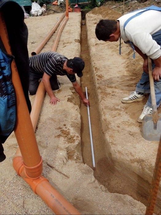 КАНАЛИЗАЦИЯ,ВОДОПРОВОД.Сантехник,Траншея,Яма Копаем