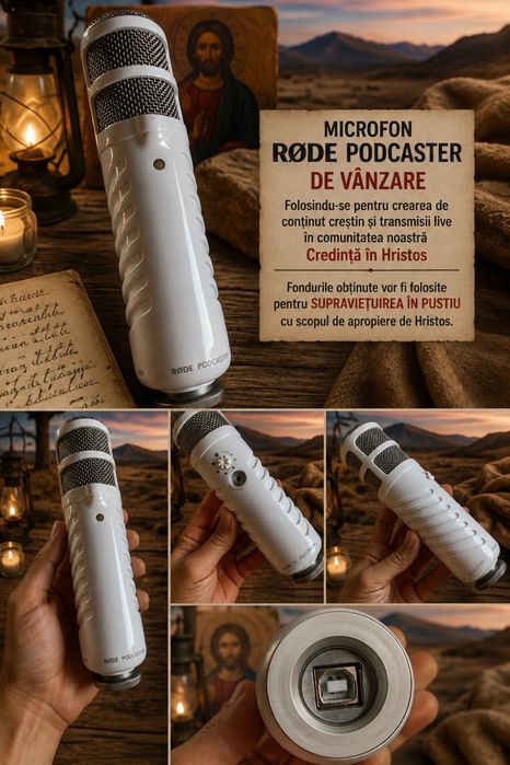 Microfon Rode Podcaster Made in Australia nu in China