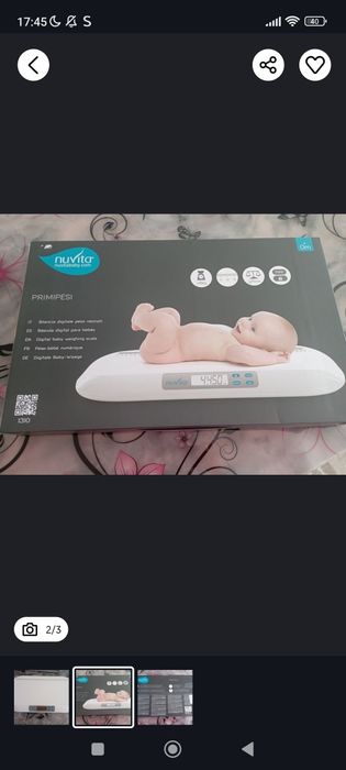 Кантар за измерване на бебе