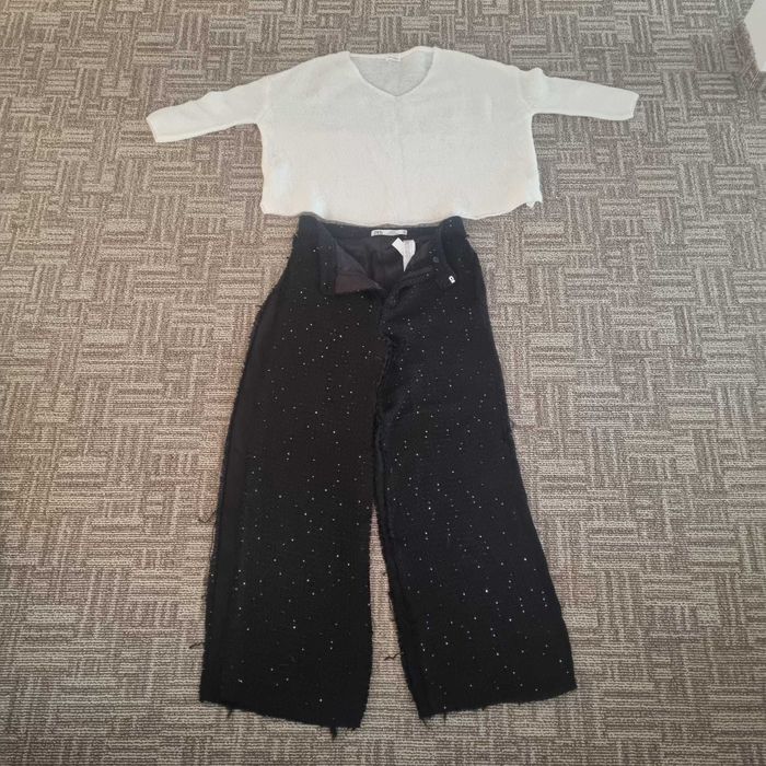 Set bluză cașmir American Vintage + pantaloni Zara