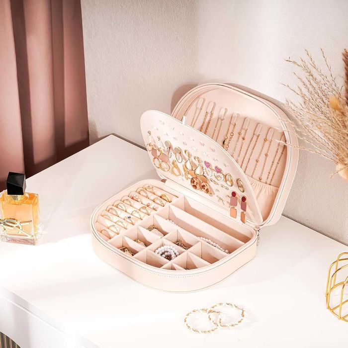 Кутия за бижута ProCase за пътуване, голяма кутия от изкуствена кожа