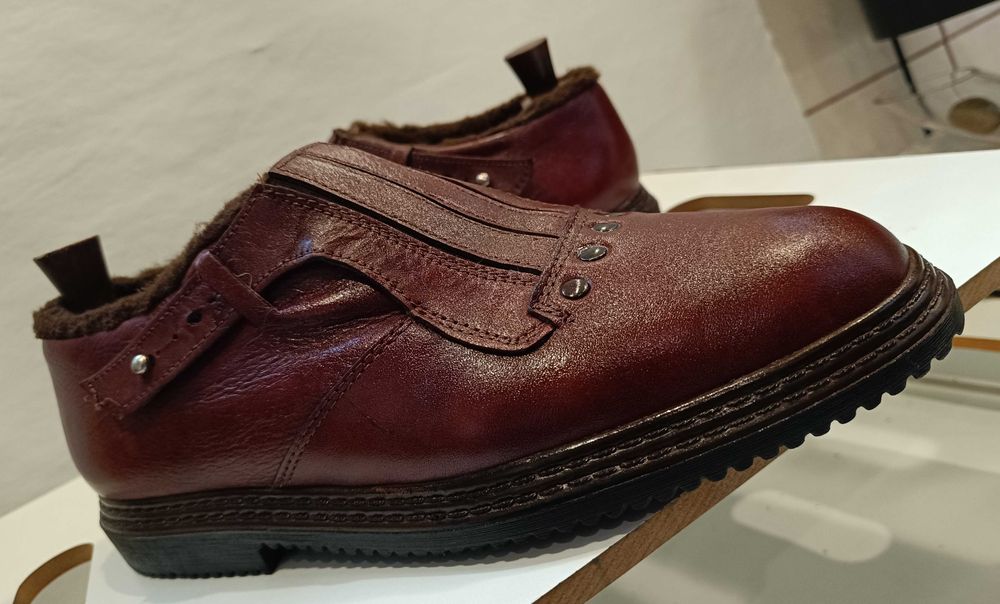 Pantofi monk casual 40.5 41 Rohde imblaniti piele naturala moale