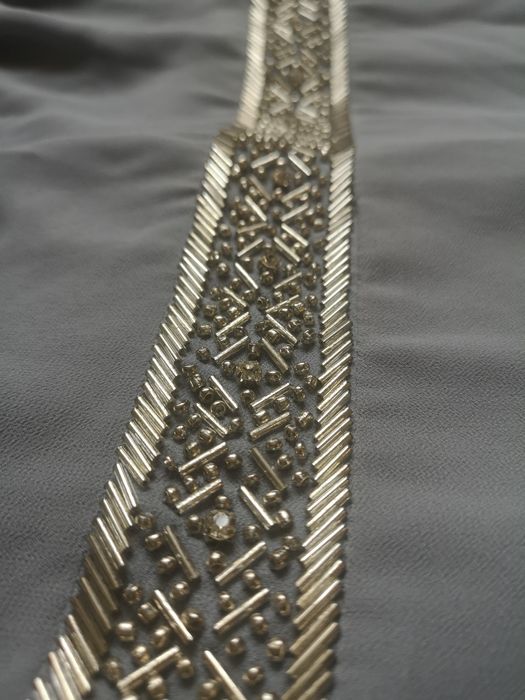 Официална синьо сива рокля tfnc london