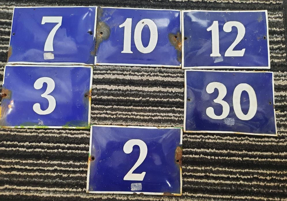 Емайлирани стари табелки