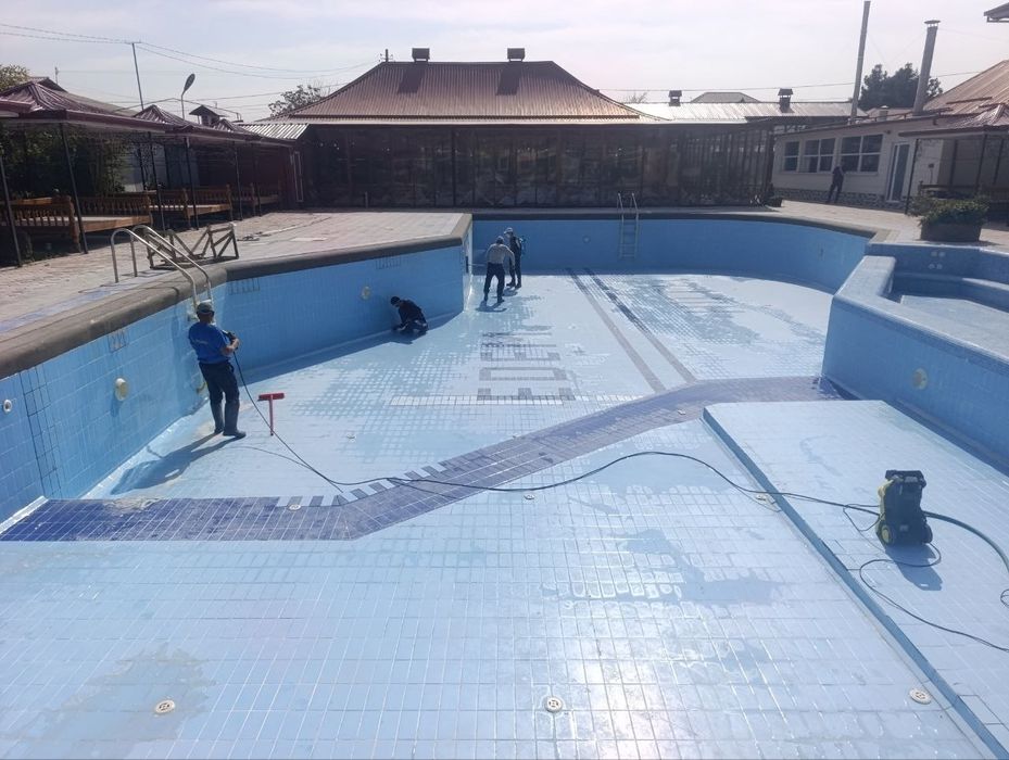 Мойка, чистка бассейн