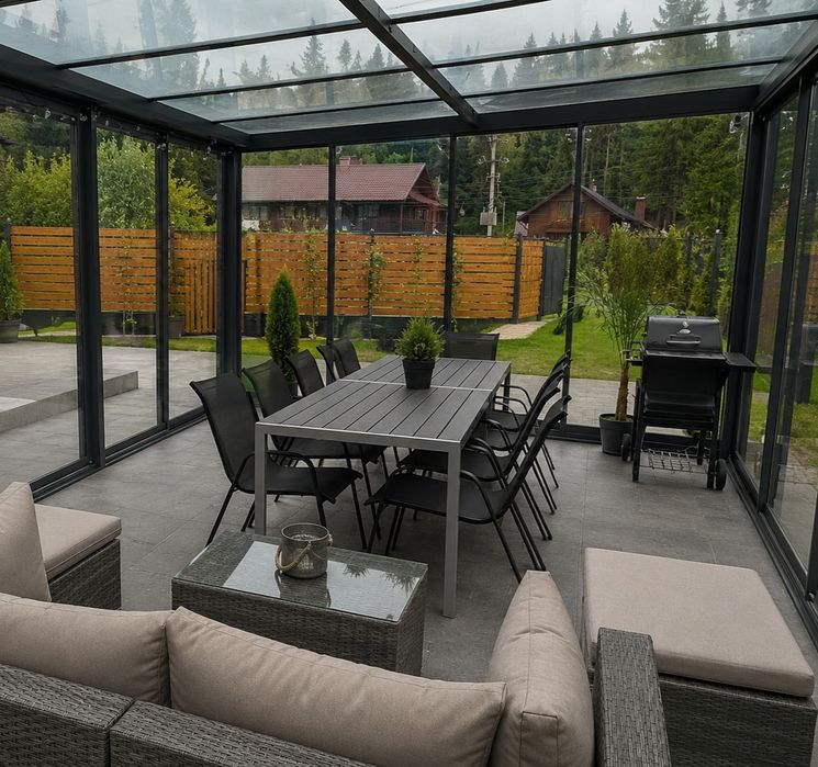 Cazare A-Frame 2-10 persoane piscină încălzită și ciubăr