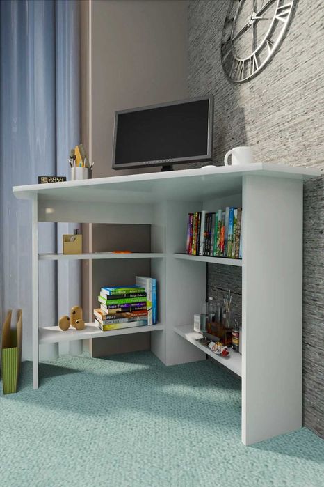 Ъглово бюро за компютър / Малко ъглово бюро / Ъглово офис бюро