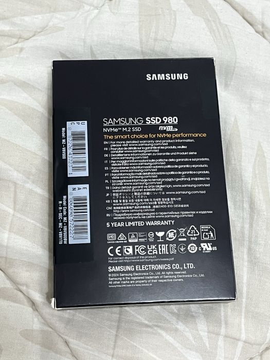 Samsung 980 500Gb NVMe M.2 SSD