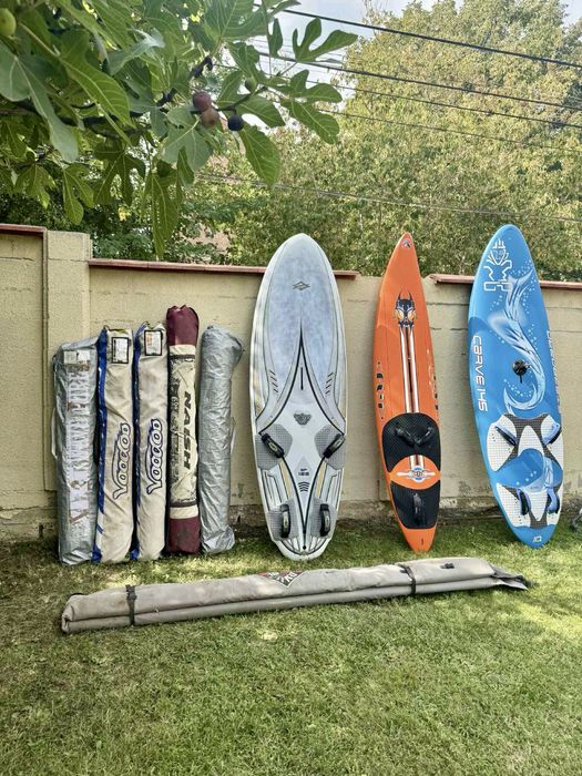 Уиндсърф екипировка- дъски, платна, финки, мачти, гикове