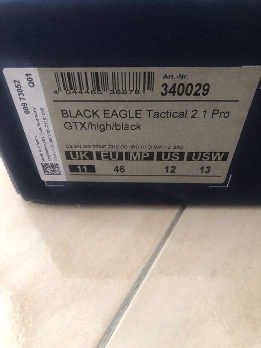 Haix Black Eagle Pro GTX кубинки 46